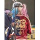 Two Tone, Color Block Harley Quinn Bomber Jacket from the Suicide Squad